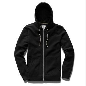 REIGNING CHAMP | Mid-weight Terry Full Zip Hoodie | Size M  | Black